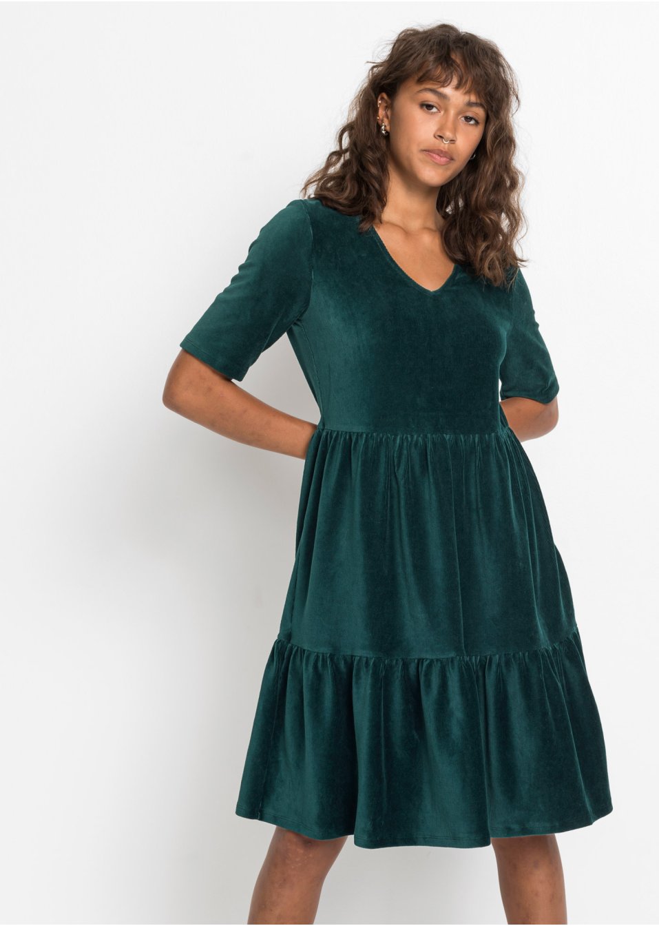 Robe velours côtelé
