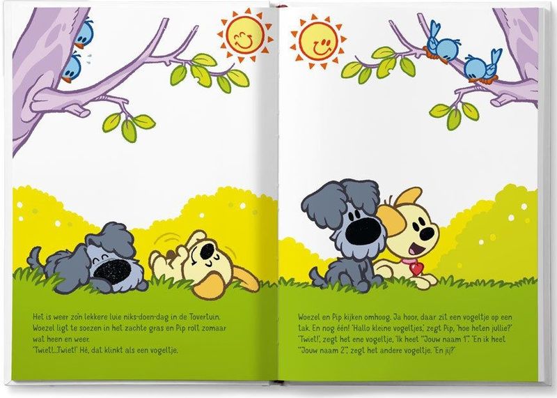 Boek met namen en foto's - Woezel en Pip tweelingeditie - XL boek (Hardcover)