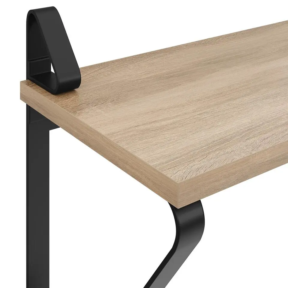 tectake 2 wandplanken Irvine, Industrieel Licht Hout, Eiken Sonoma