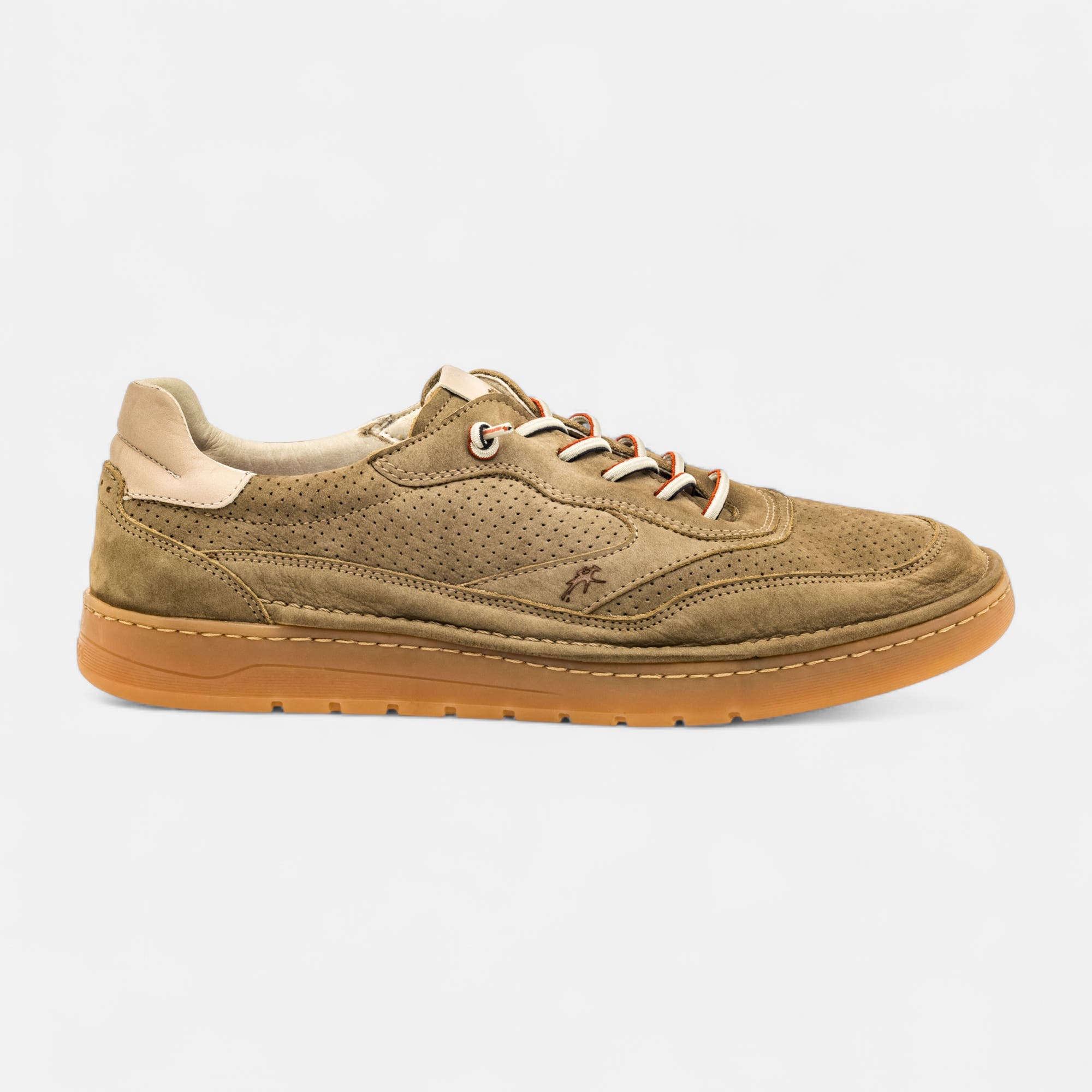 Derbies pieds sensibles Homme en cuir kaki