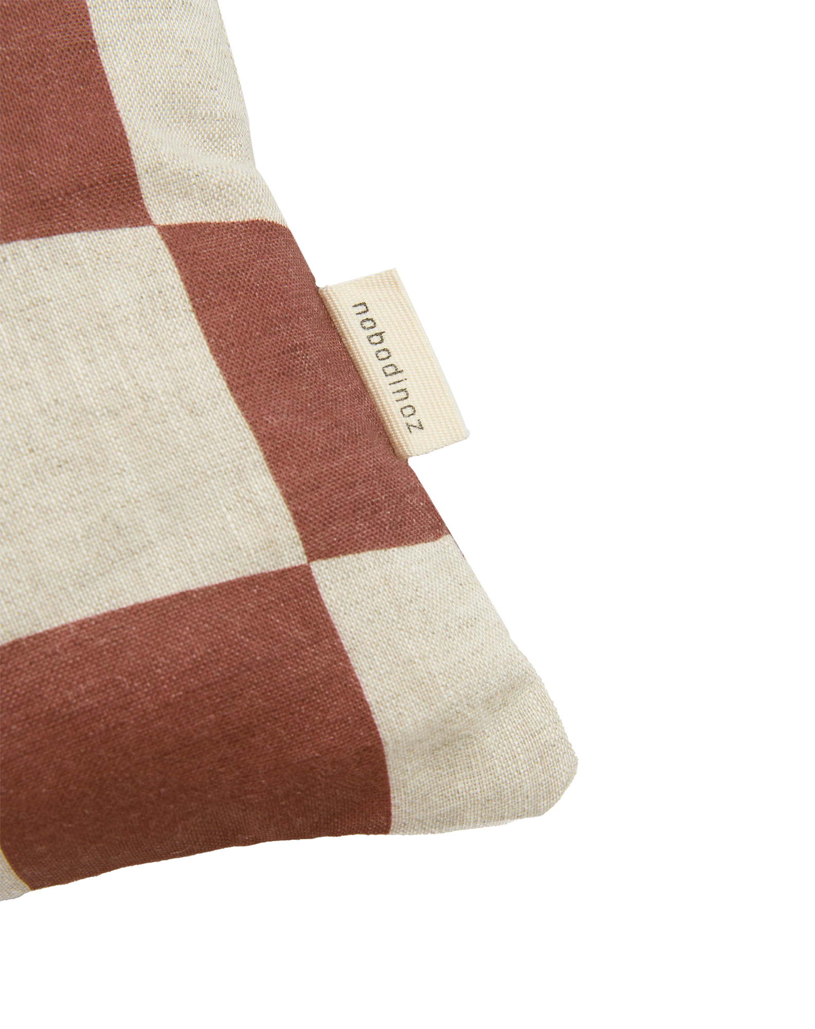 Coussin rectangulaire en lin français vibes s | Rouge