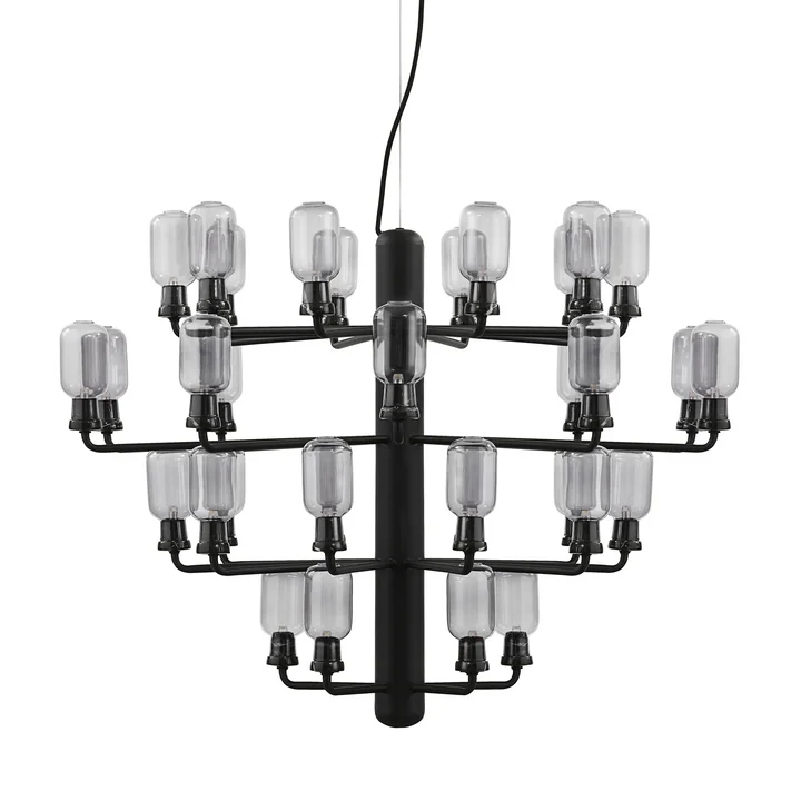 Normann Copenhagen - Amp Kronleuchter large, smoke / black