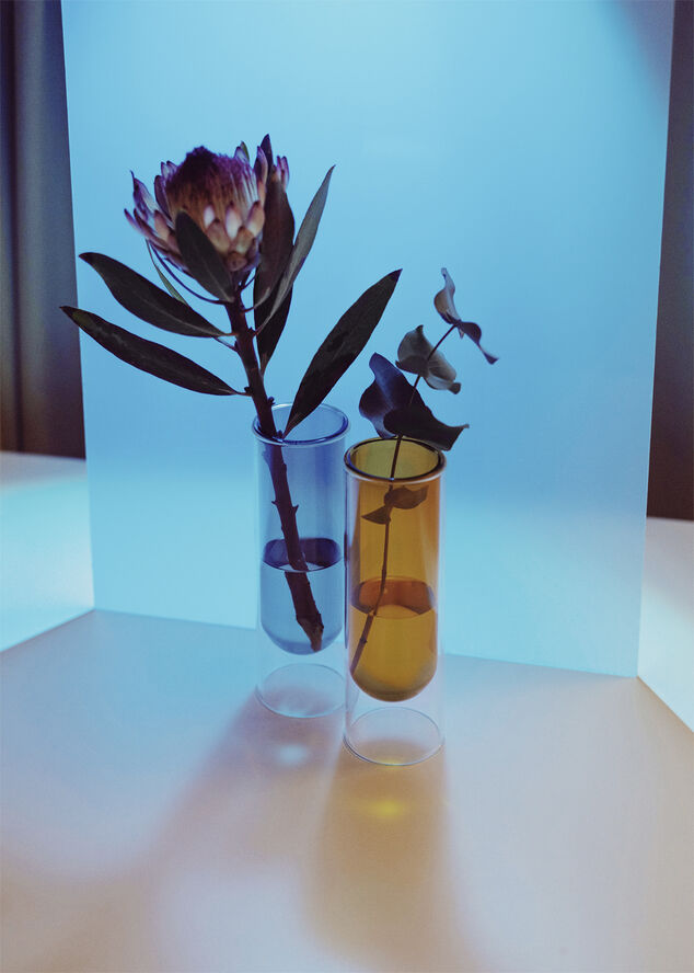 Studio About FLOWER TUBE, TALL TUBE, CYAN, 65200C 143