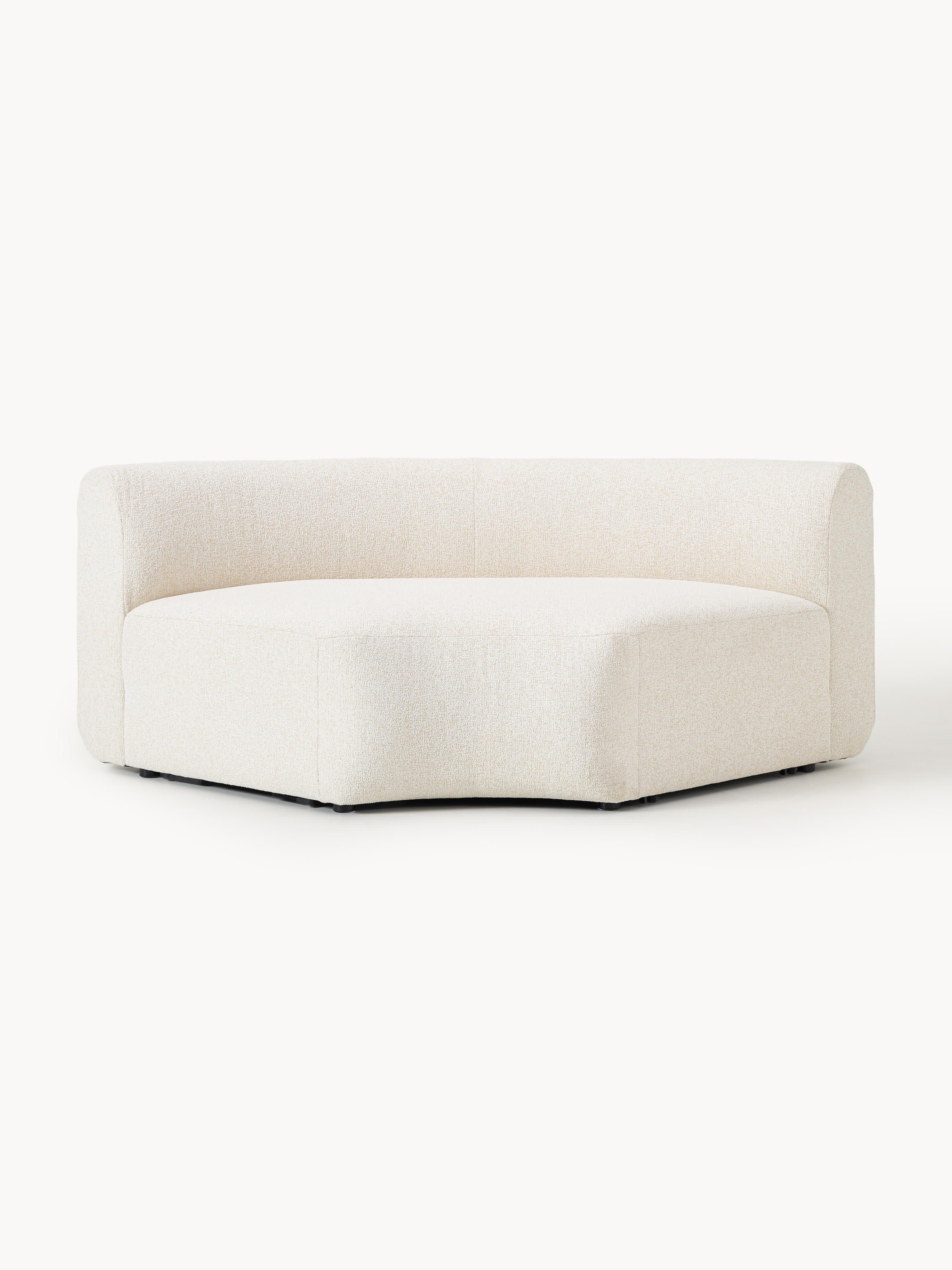 Ronde bouclé hoekmodule Sofia