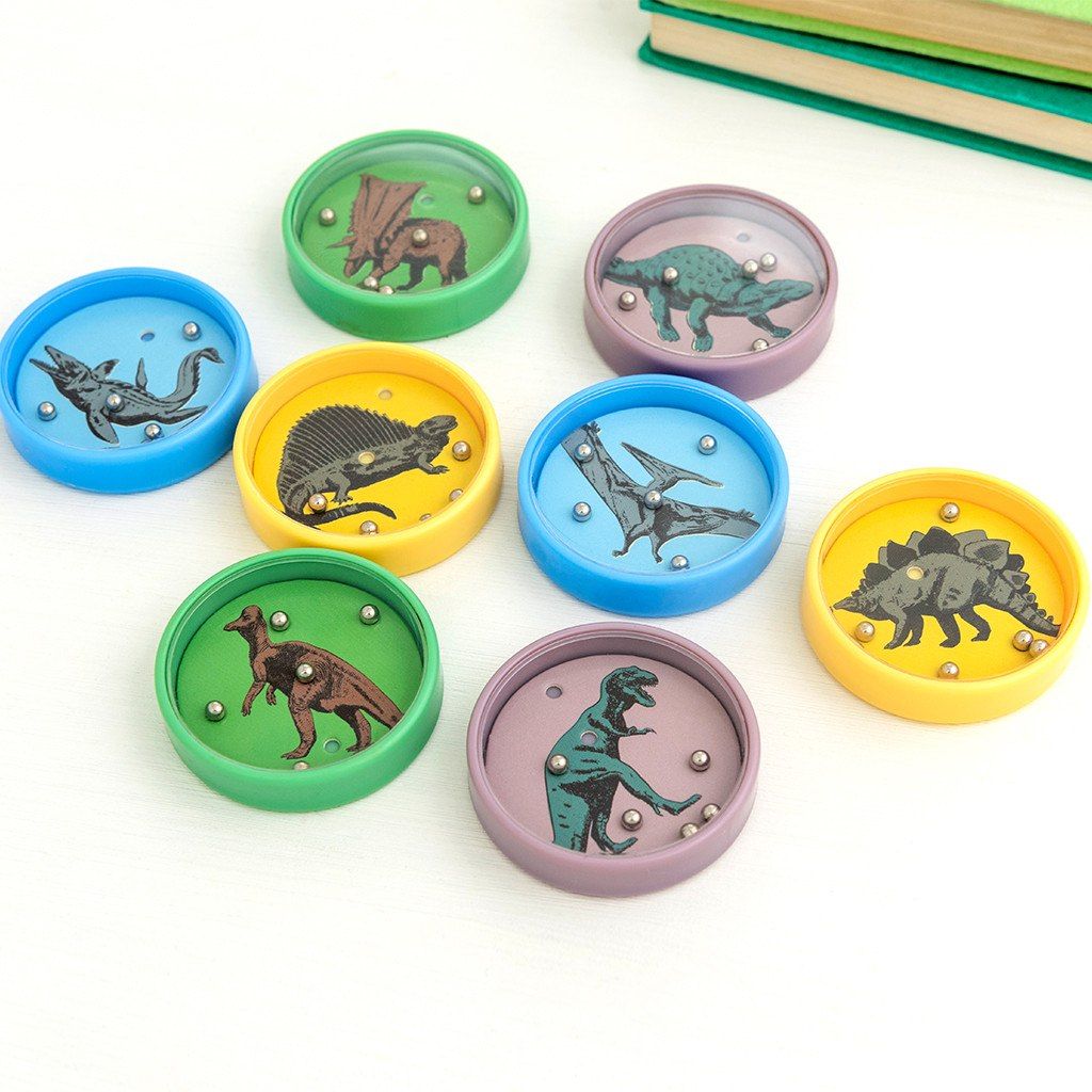 Jeu de patience à billes dinosaures