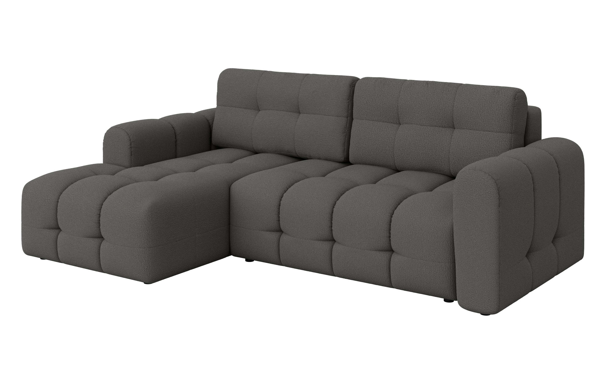 GOODproduct Ecksofa »Manilla, wahlweise mit Bettfunktion, B/T/H 265/170/91 cm« L-Form mit Recamiere rechts/links bestellbar, Wellenunterfederung