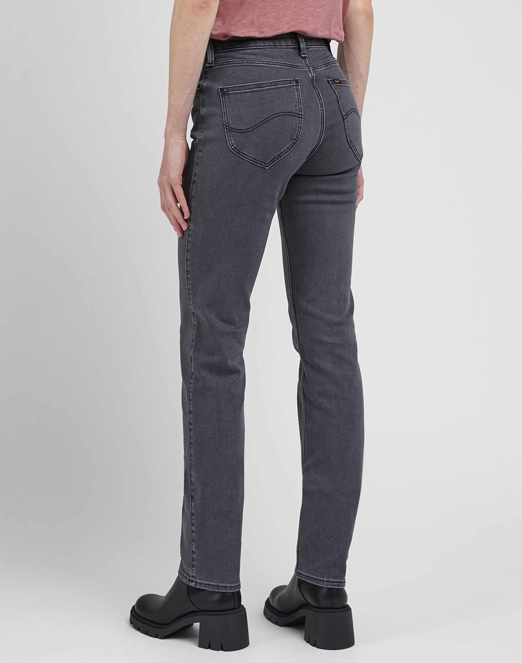 Lee  Marion straight leg jeans - Moody Grey