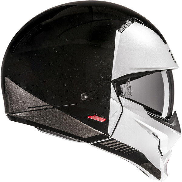 HJC - Casque i20 Vena MC1 / Noir / Blanc / Argent / Rouge