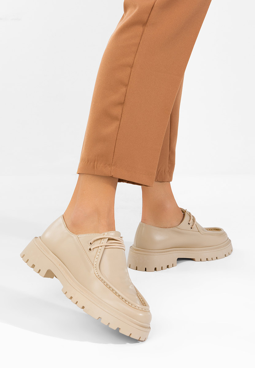 Chaussures casual femme beige Grinora