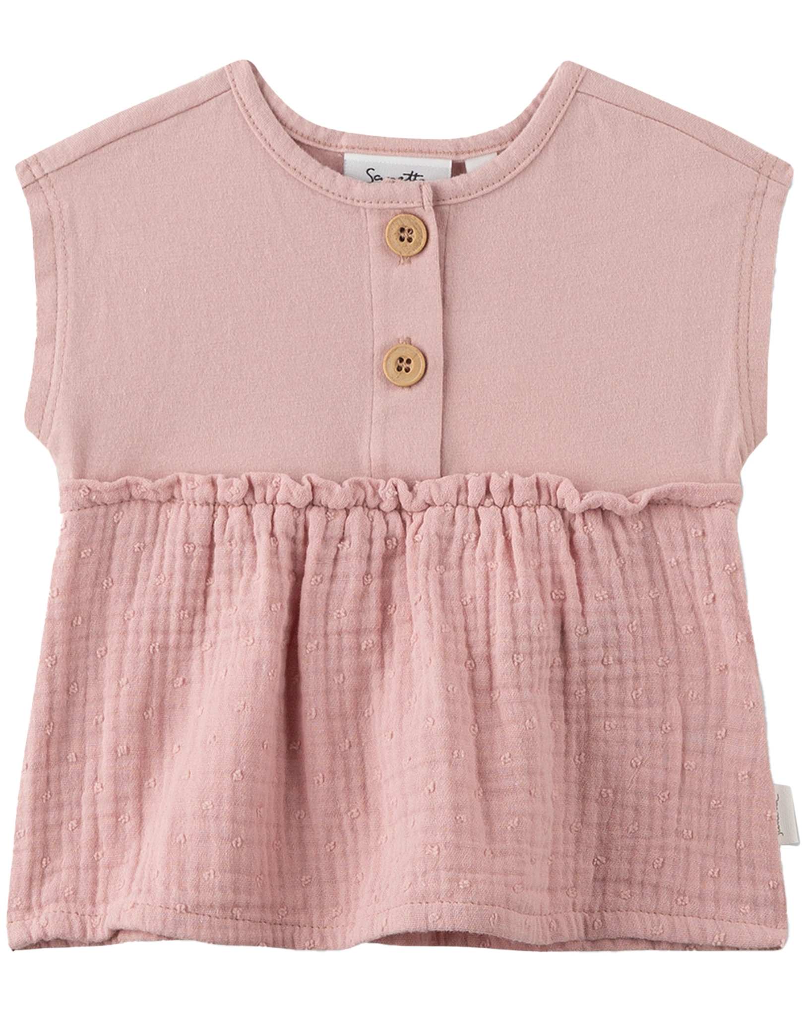 Bluse COTTON ärmellos in rose