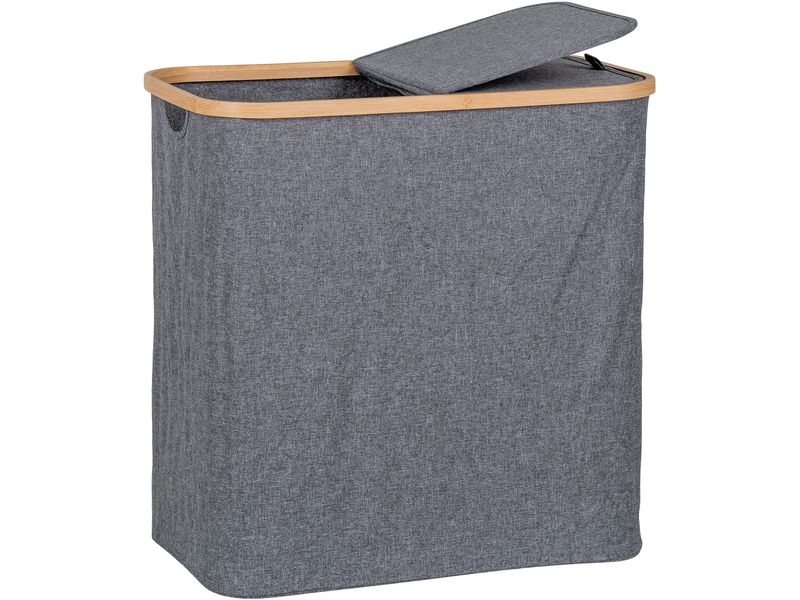 House Nordic Wäschekorb  Noto 90 l, Grau Wäschesammler