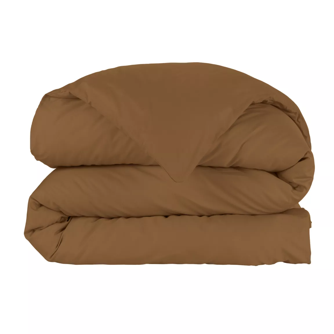 Housse de couette percale de coton (280 x 240 cm) Cali Cappuccino