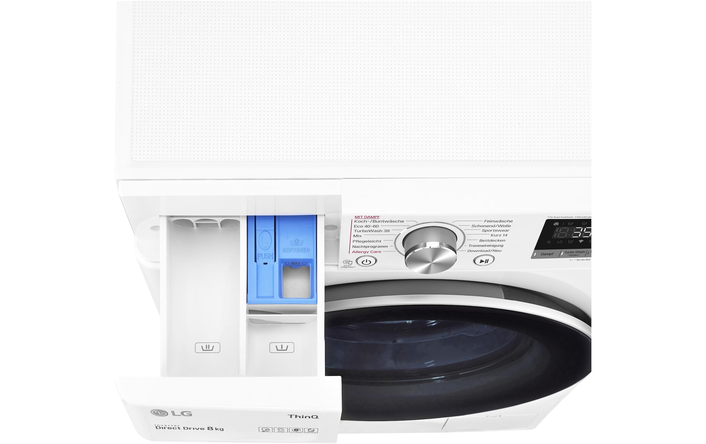 LG Waschmaschine »F4WV708P1E, Links« 8 kg 1300 U/min