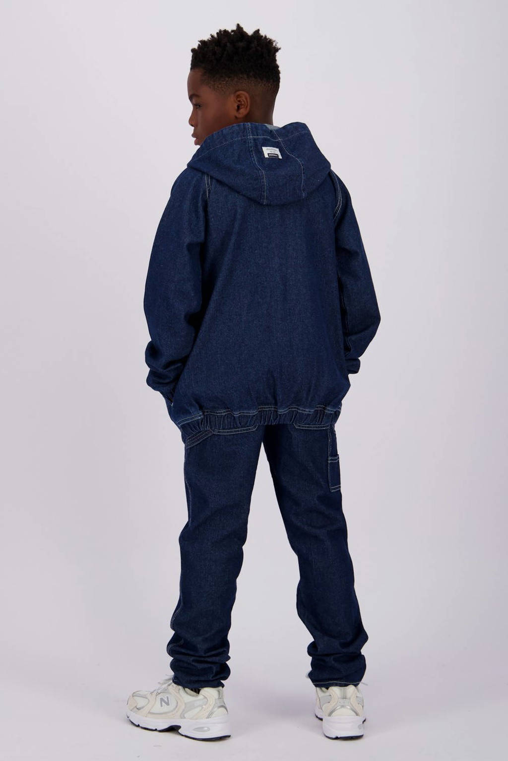 Vingino straight fit jeans Peppe carpenter deep dark
