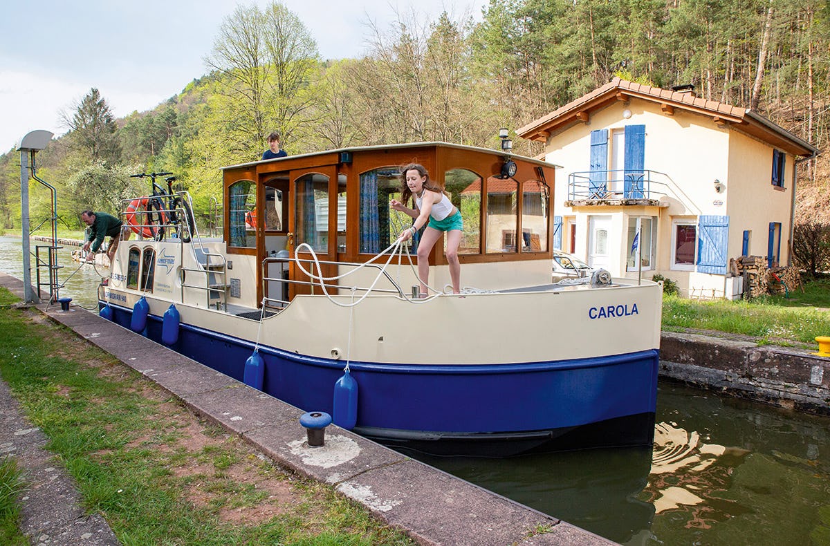 Hausboot-Übernachtung Rechlin