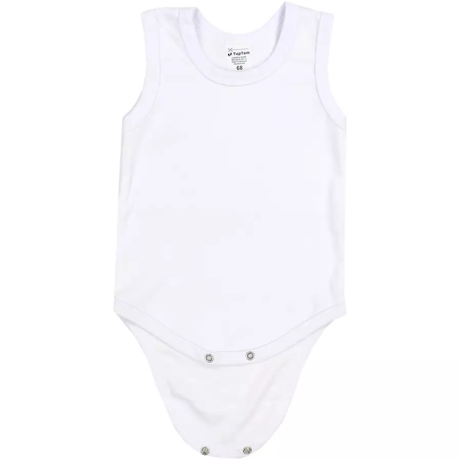 TupTam Baby Jungen Achselbody 5er Pack weiß