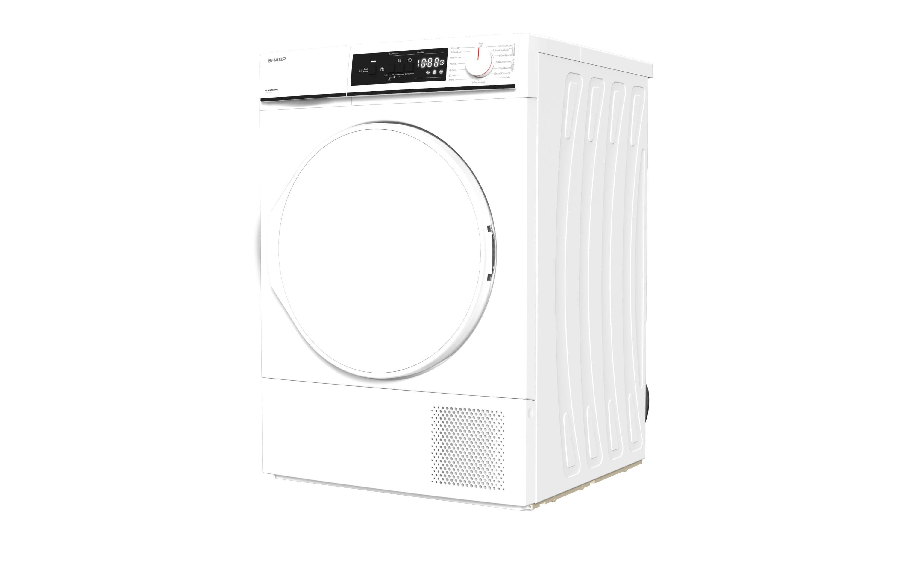 Wäschetrockner KD-NHA7S8PW3-DE Rechts<br>Wärmepumpentrockner