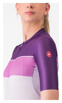 Maillot à Manches Longues Castelli Elegante Femme Rose Violet