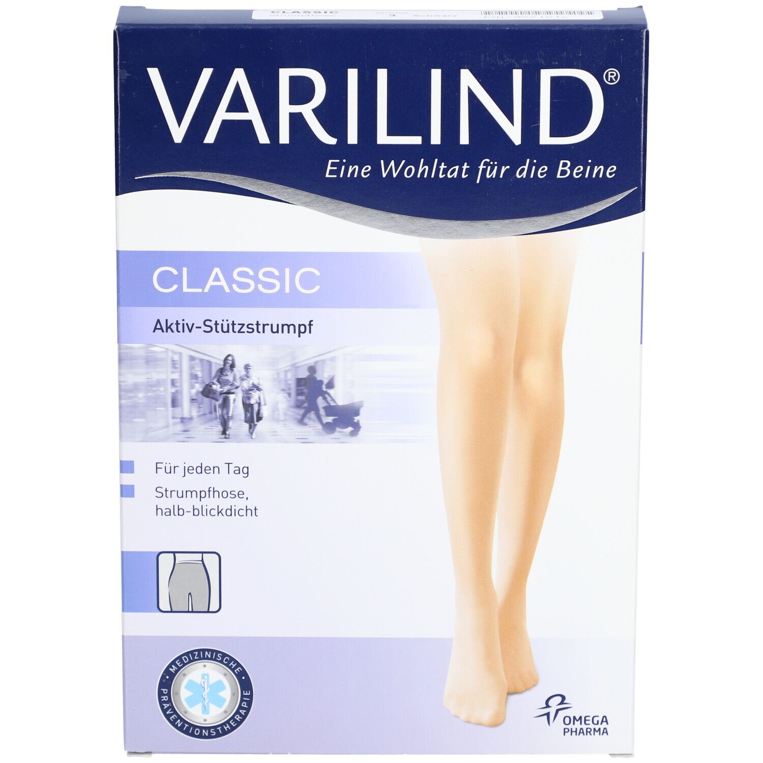 VARILIND Classic 70den Stützstrümpfe AT Größe 3 Schwarz