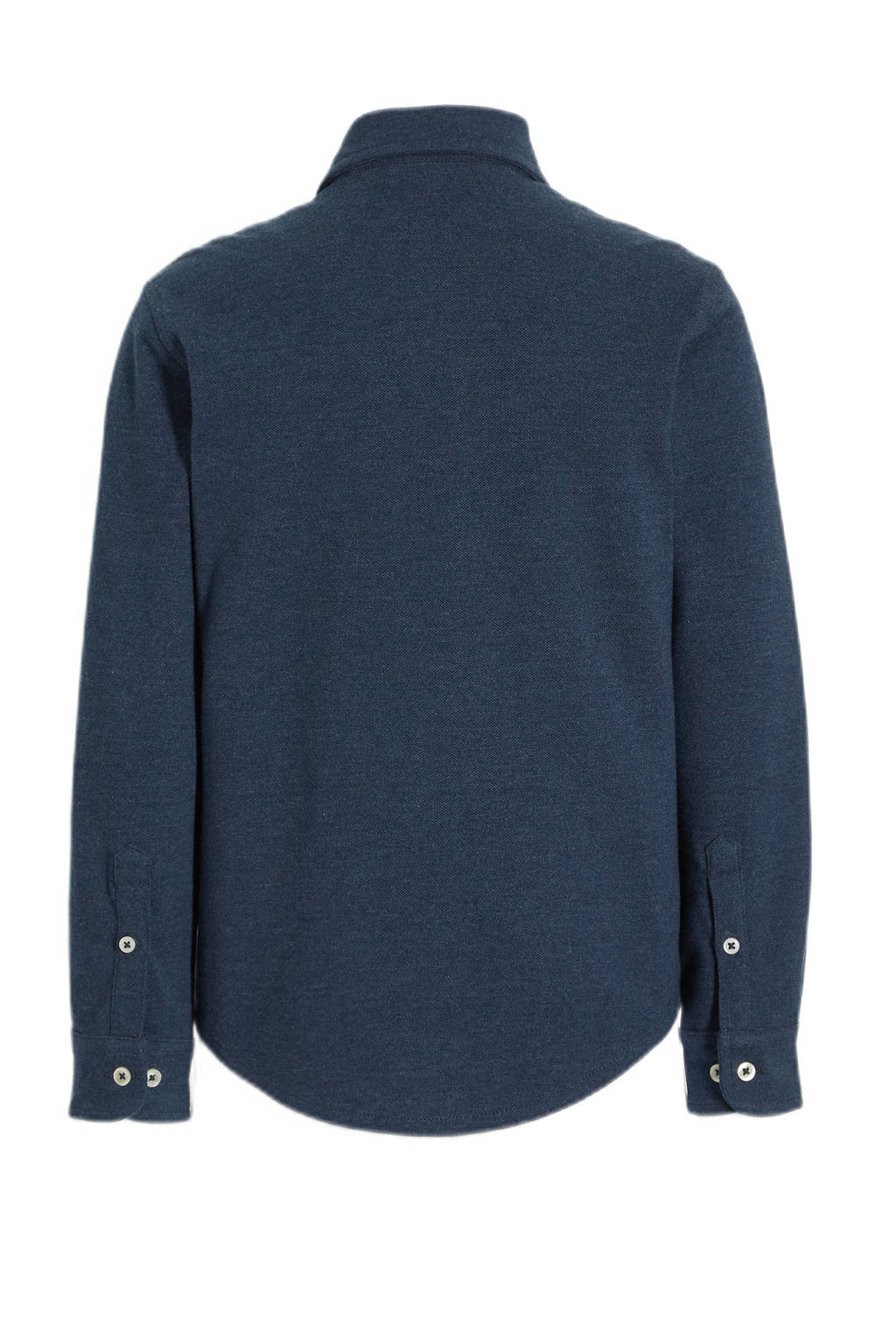 anytime jersey overhemd donkerblauw