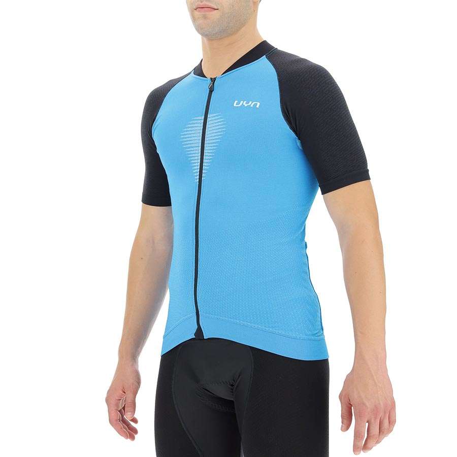 UYN Granfondo Fietsshirt Korte Mouwen Blauw/Grijs Heren