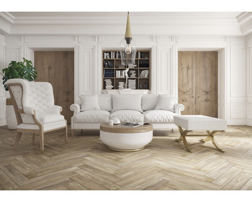 Porseleinen wand- en vloertegel Notta Sand 11 x 60 x 0,8 cm mat