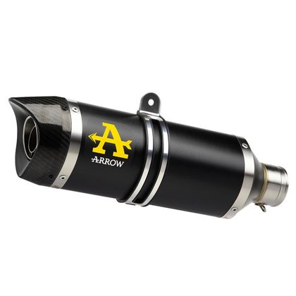 Silencieux Arrow THUNDER ALU DARK EMBOUT CARBONE - Noir