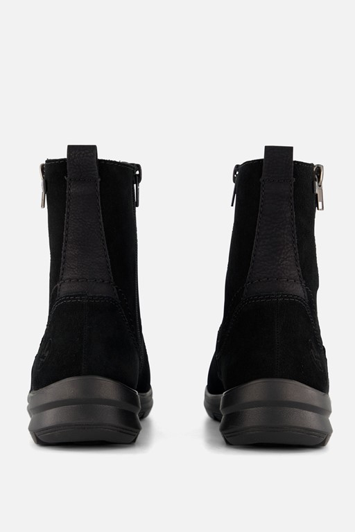 Rieker Tex Enkellaarsjes zwart Suede