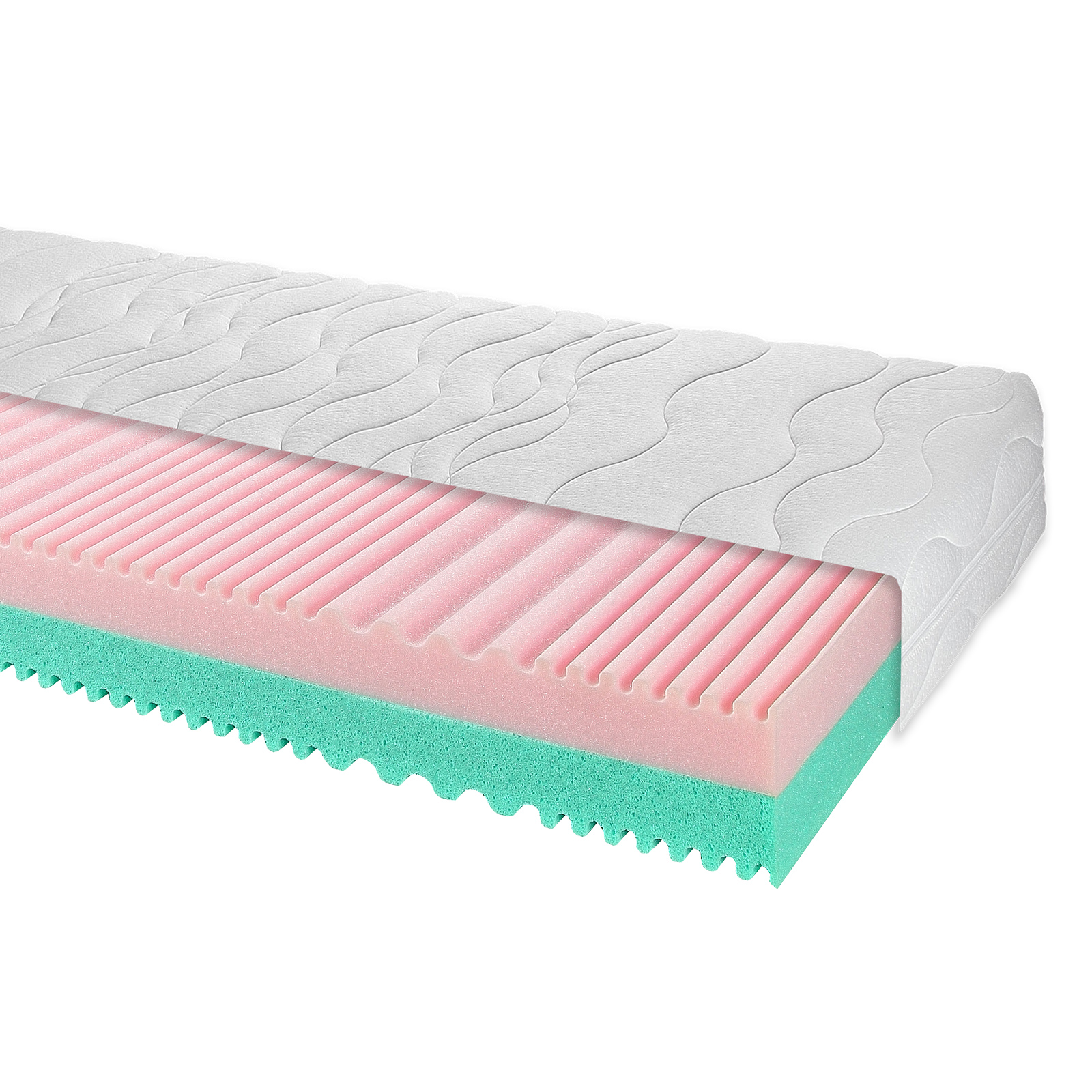 Komfortschaummatratze DUO COTTON - H2/H3 - 90x200 cm