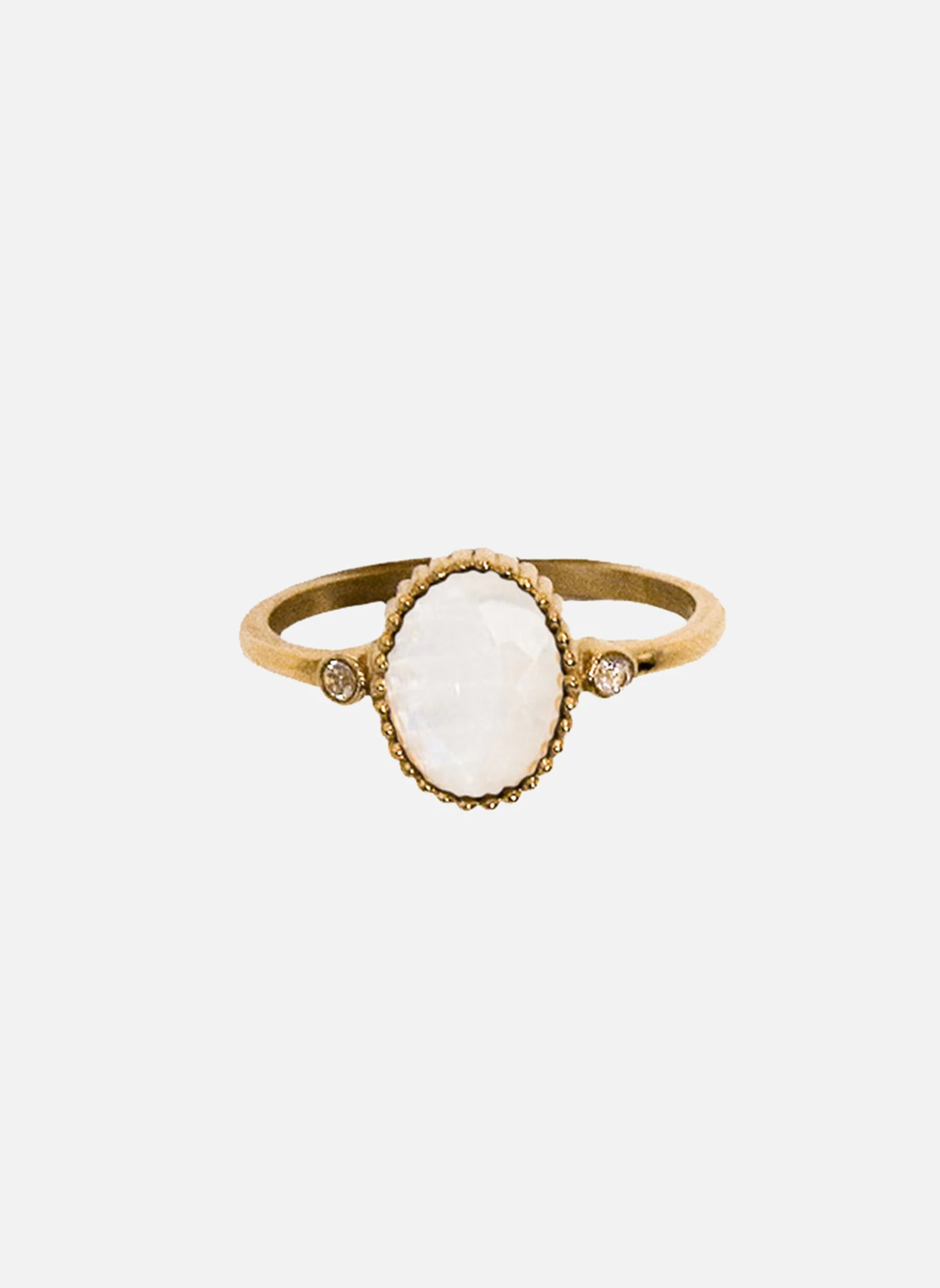 THANATOS - Bague fine thanatos | Blanc
