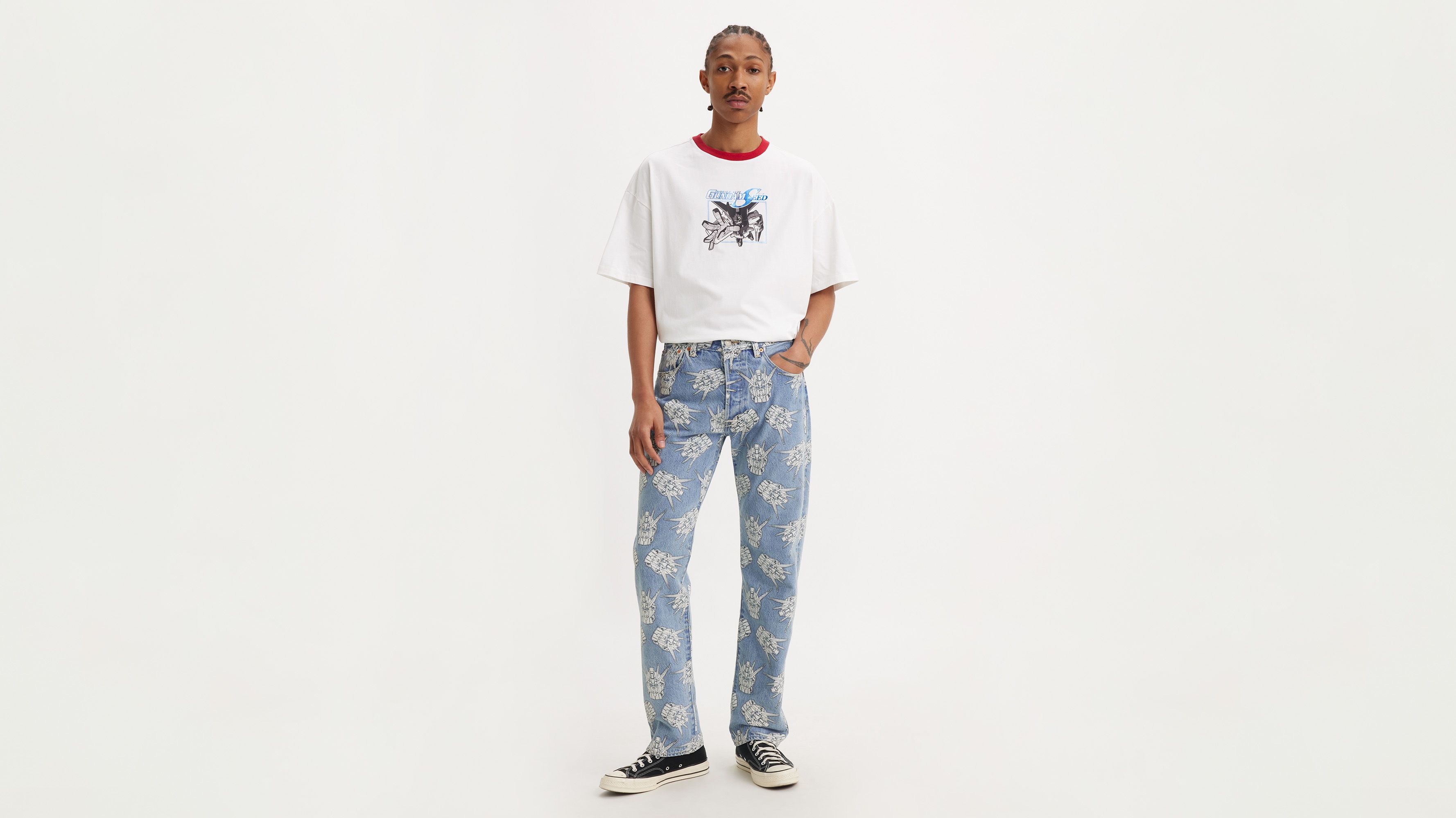 Jean 501® ’93 Straight Levi's® x Gundam SEED - Starfighter - Bleu