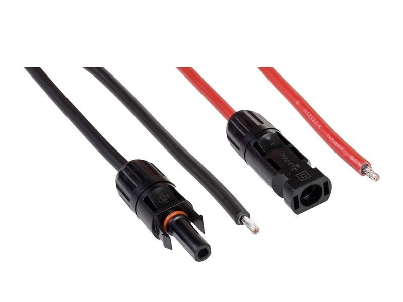FURBER.power Solarkabel 6 mm² FC4 - offen, Set, 10 m Anschlusskabel Solarpanel zum selber kürzen (MC4-kompatibel)