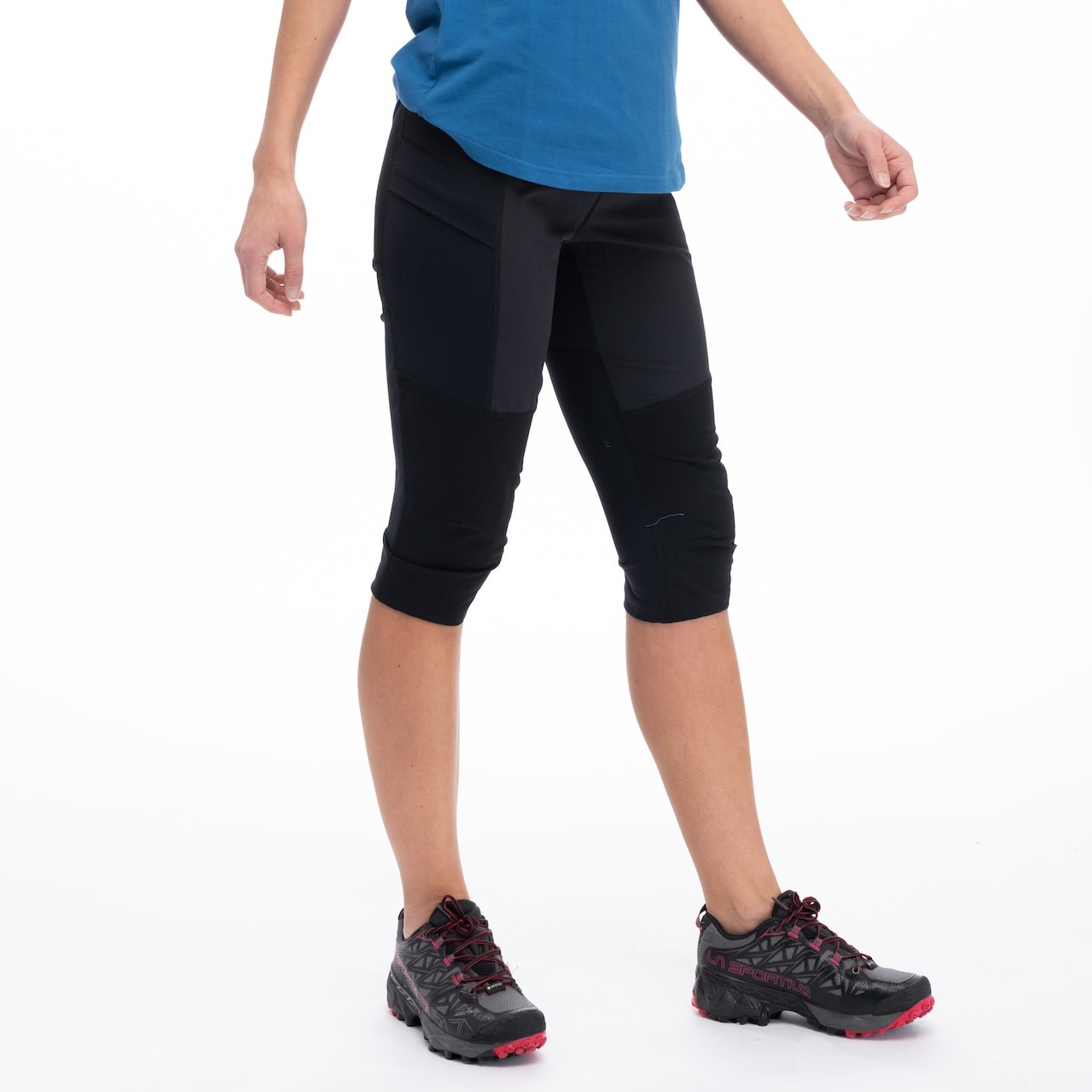 Fløyen 3/4 Outdoor Tights Dame BLACK