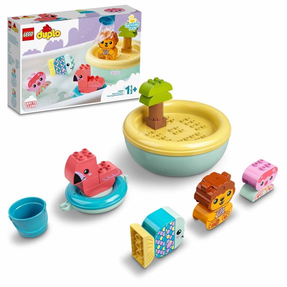 Jouet de bain - l’île flottante des animaux LEGO Duplo 10966
