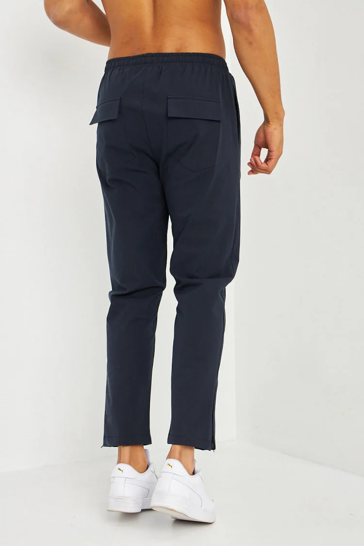 Pantalon de jogging habillé bleu marine coupe droite