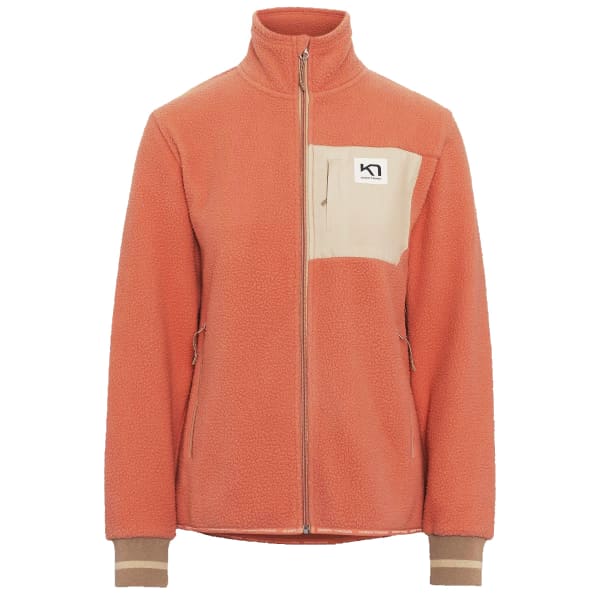 Veste polaire KARI TRAA ROTHE MIDLAYER PEACH PINK