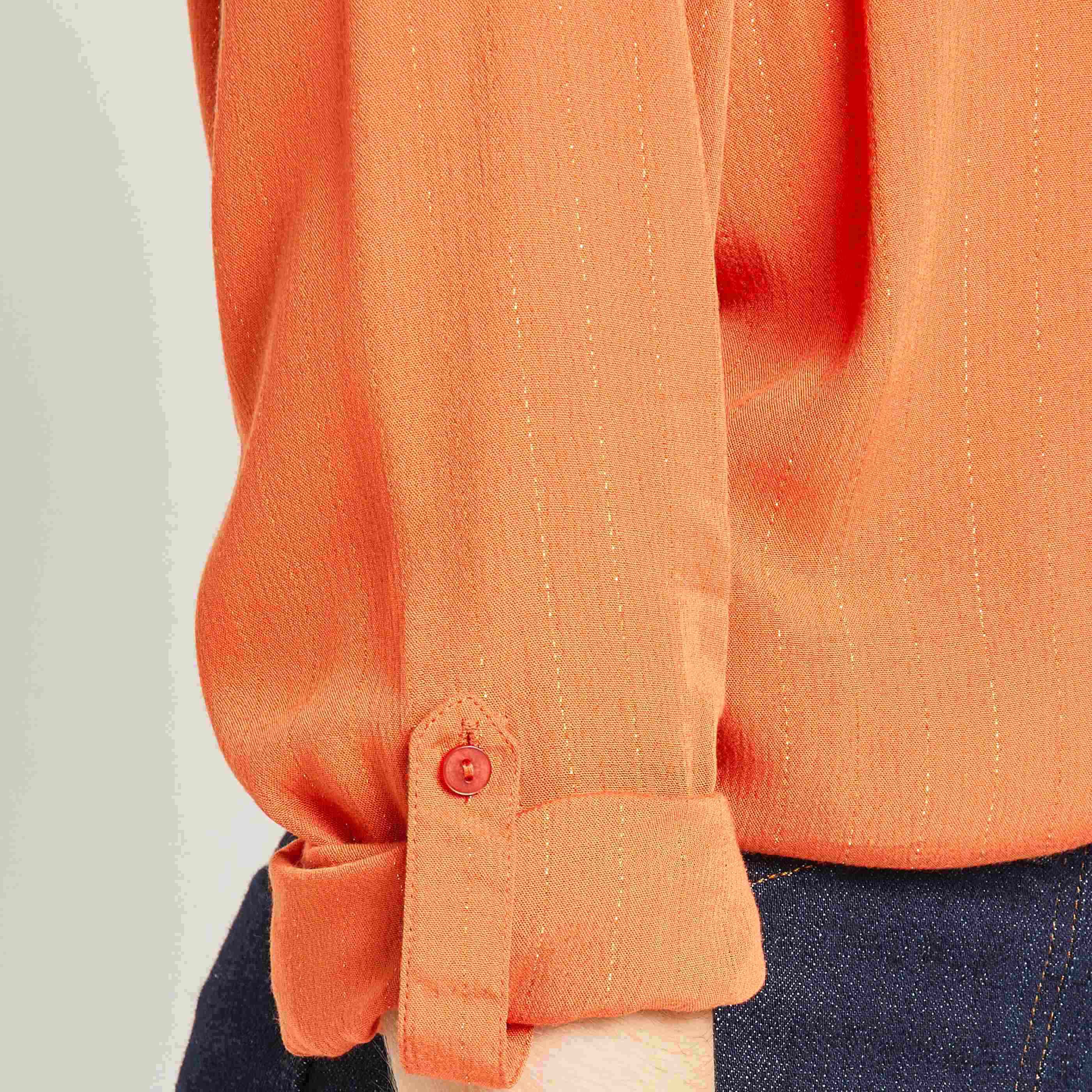 Chemise fluide femme - ORANGE