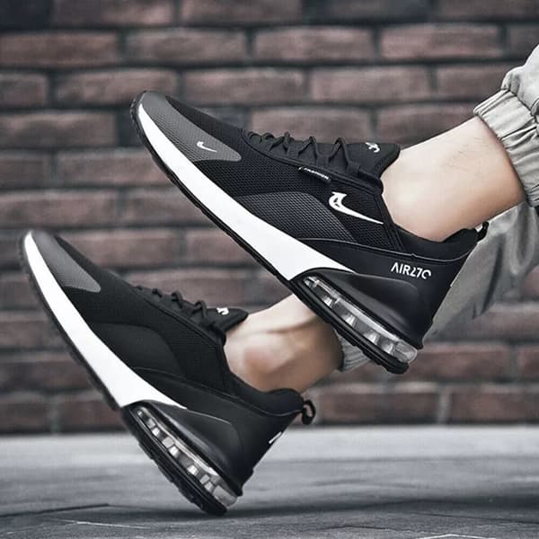 Mens Womens Gym Trainers Comfy Casual Sports Athletic Running Shoes UK 6 / EUR 39 Black