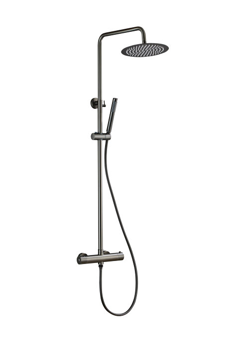 Brusesæt m/termostat Ø250 mm gunmetal