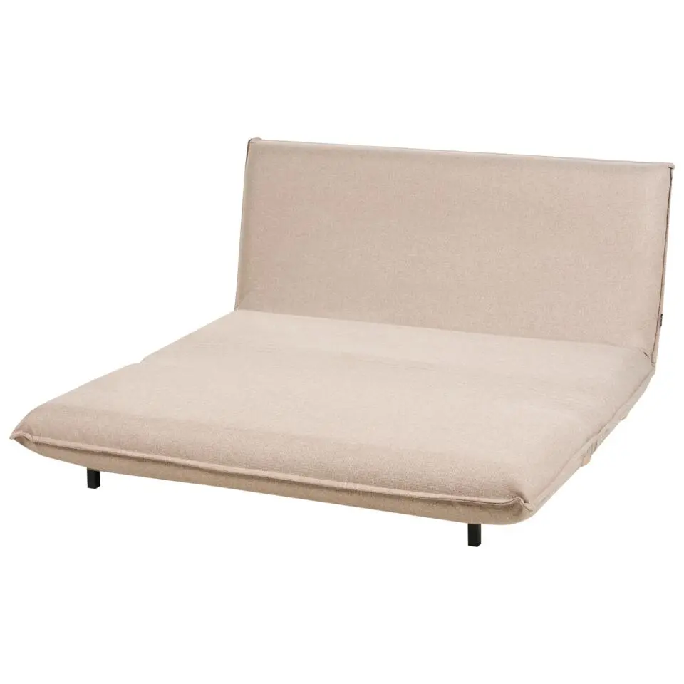 ABISKO - Slaapbank 2-zits - Beige - Kunstlinnen