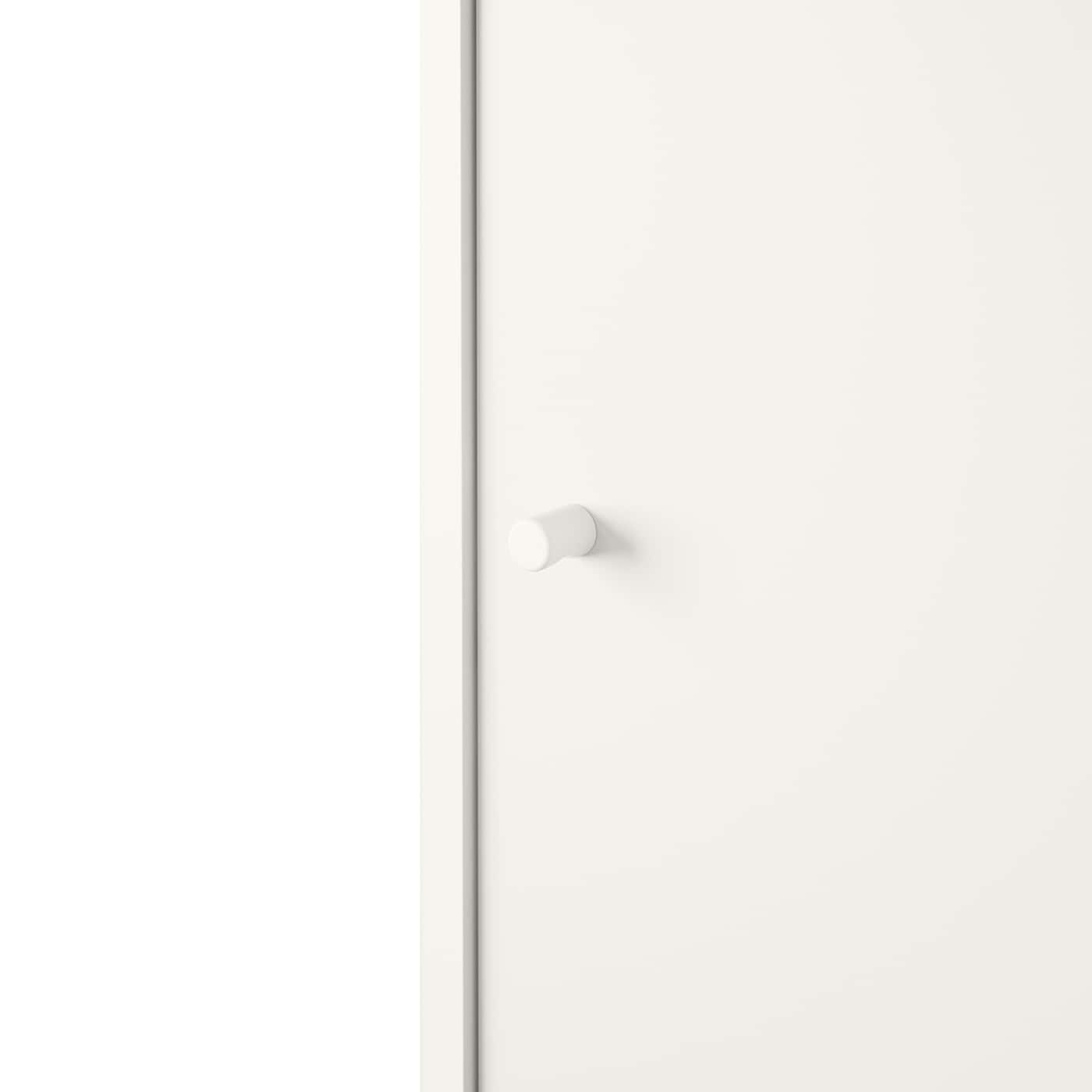 KLEPPSTAD Armoire à portes coulissantes, blanc, 117×176 cm