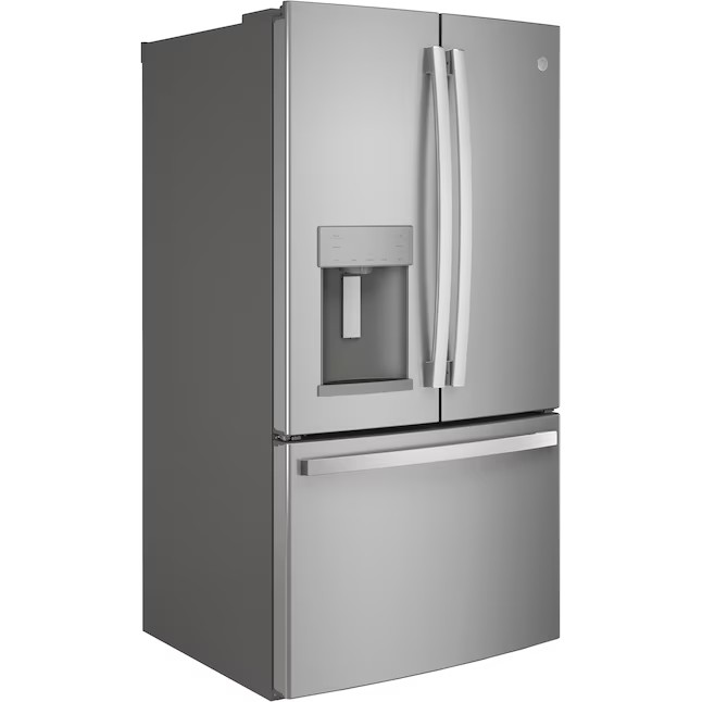 Refrigerador GE French Door de 27,7 pés cúbicos com máquina de gelo (aço inoxidável resistente a impressões digitais) ENERGY STAR