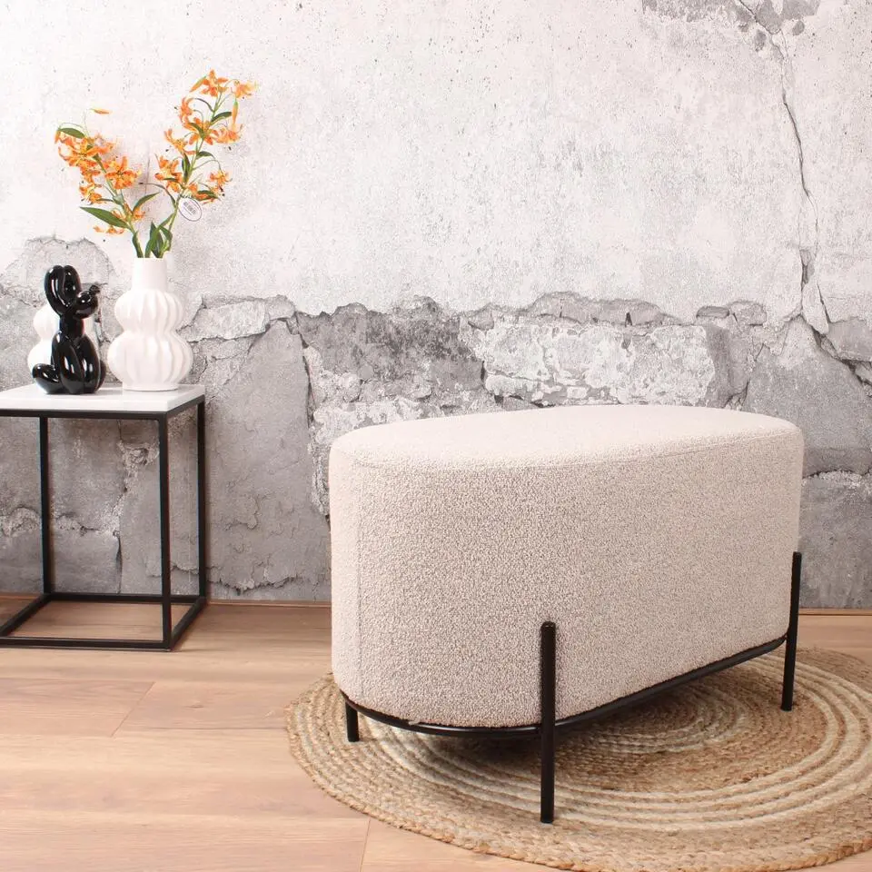 DS4U - Torben hocker duo 80x40x42 cm bouclé beige