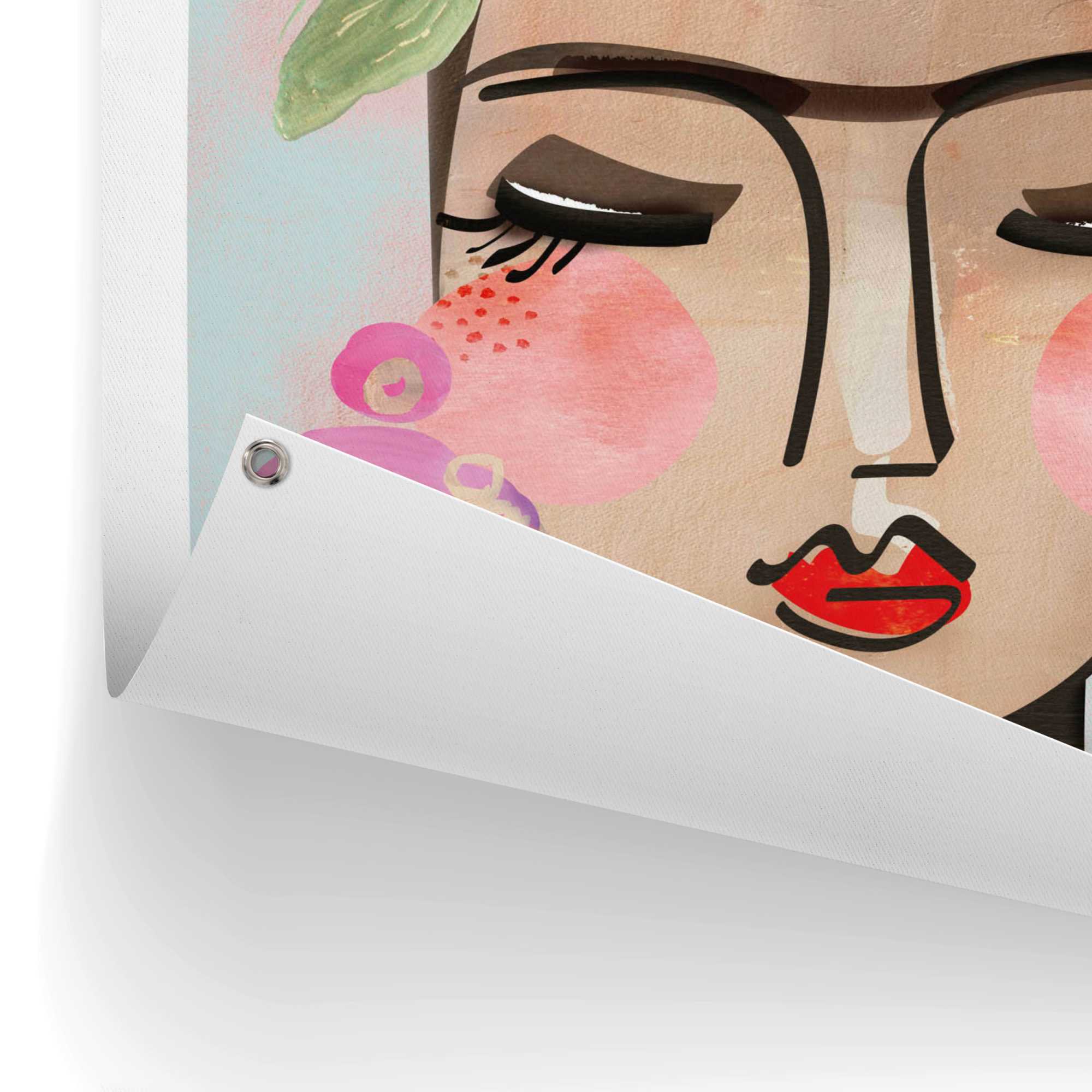Reinders - Colourful Face - Tuinposter 80x60cm