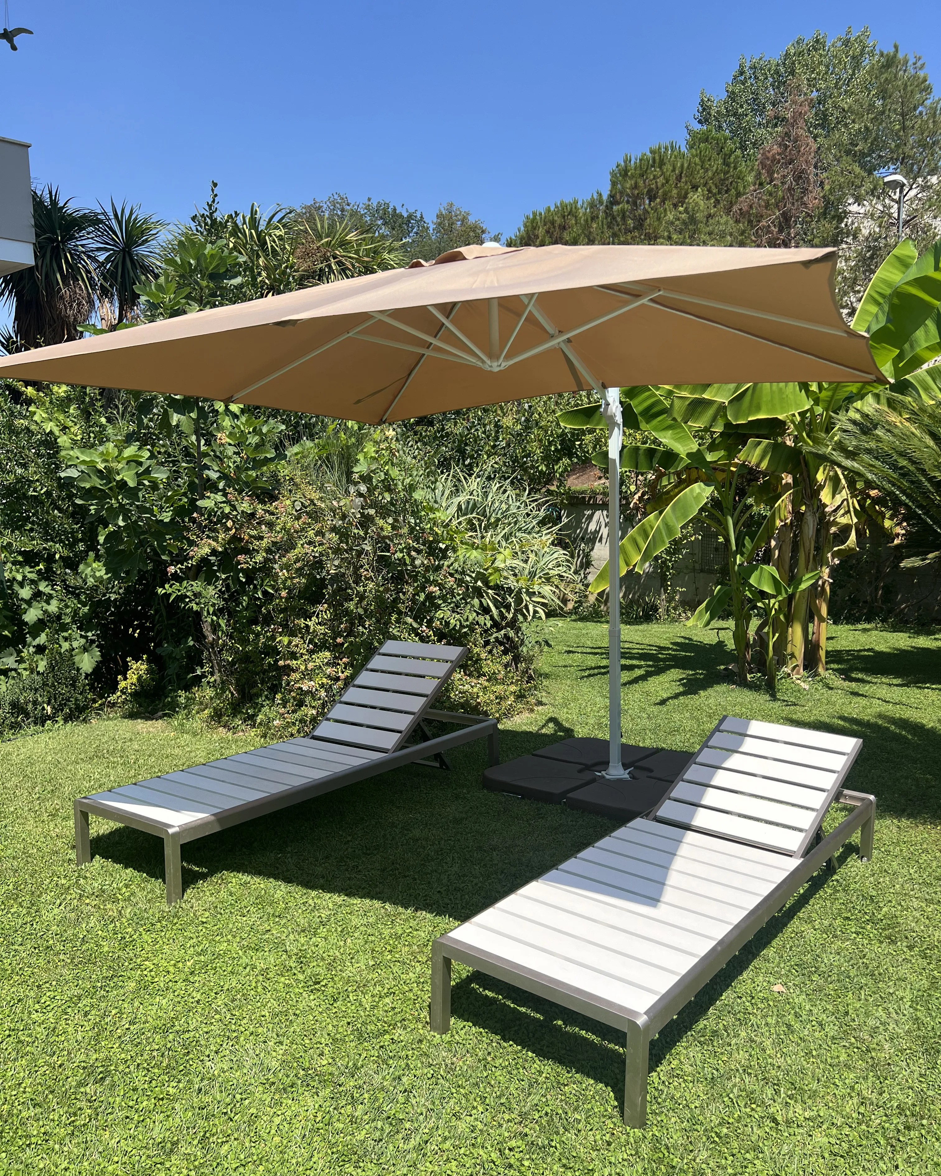 Zweefparasol 250 cm MONZA Zandbeige