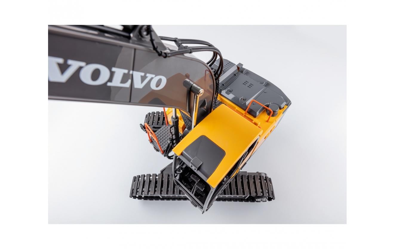 Bagger Volvo 1:16, RTRVoll Funktionsfähiger Volvo Kettenbagger mit 2.4 GHz Fernsteuerung