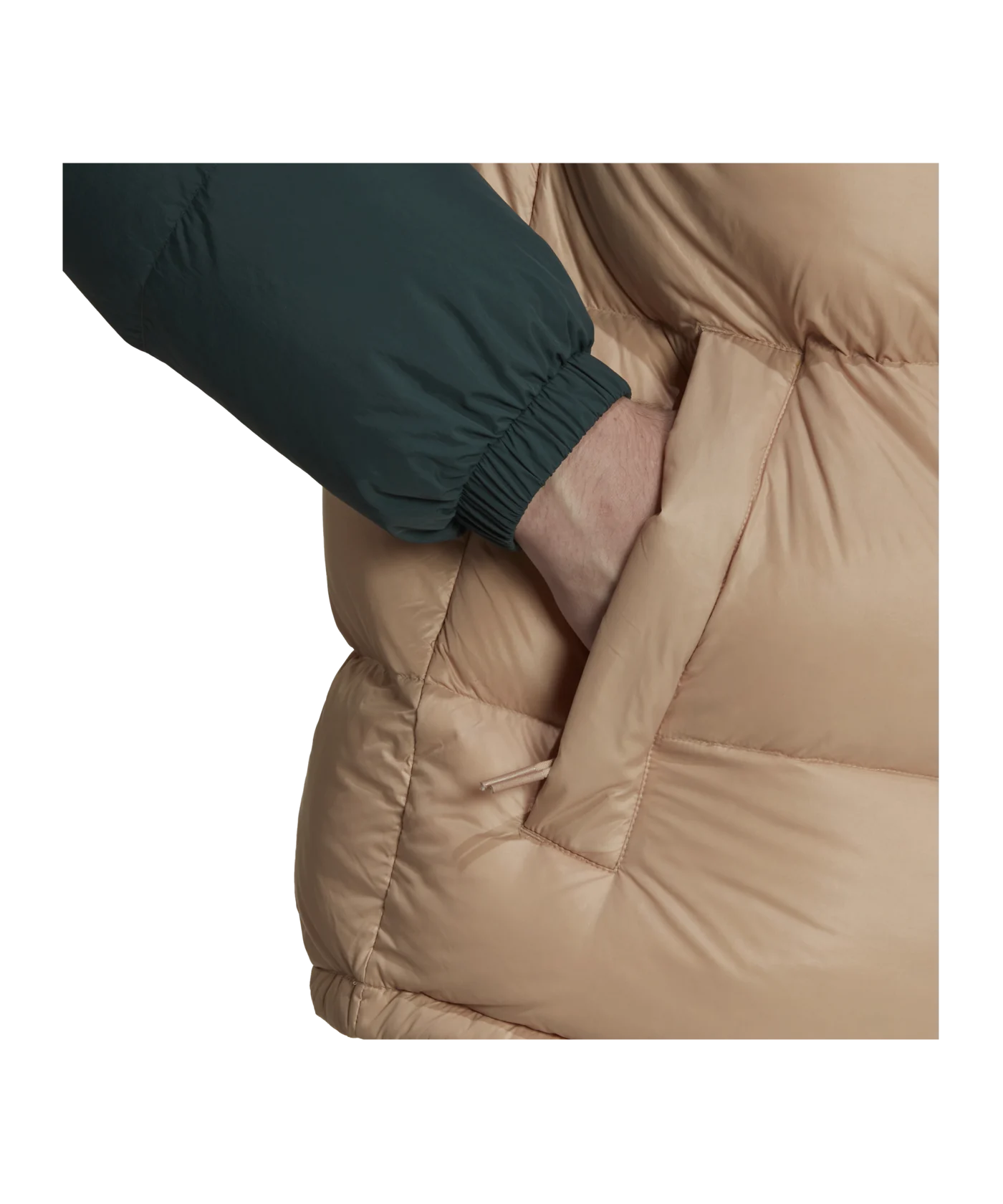 adidas Originals Down Regenjacke Grün Beige