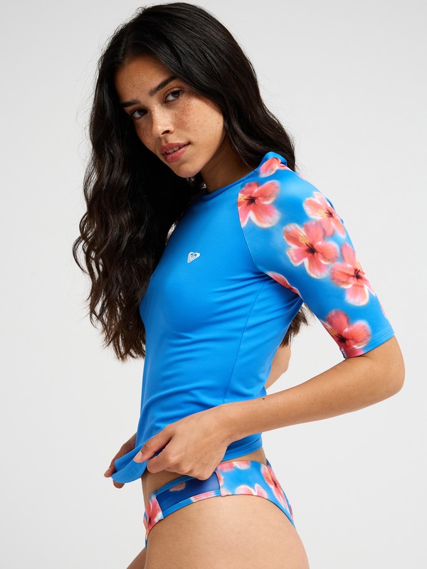 The Classic Lycra Lycra manches courtes Bleu Femme