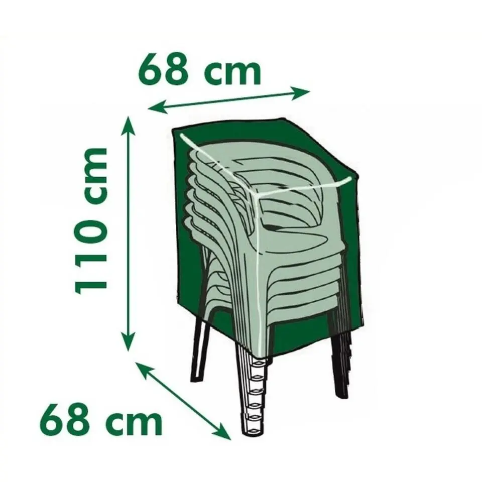 Nature Product – grijs – kunststof – 68x68x110 cm – tuinstoelen