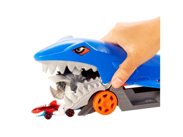 Hot Wheels City Shark Chomp Transporter, Kjøretøysett, 4 år, Plast, Flerfarget